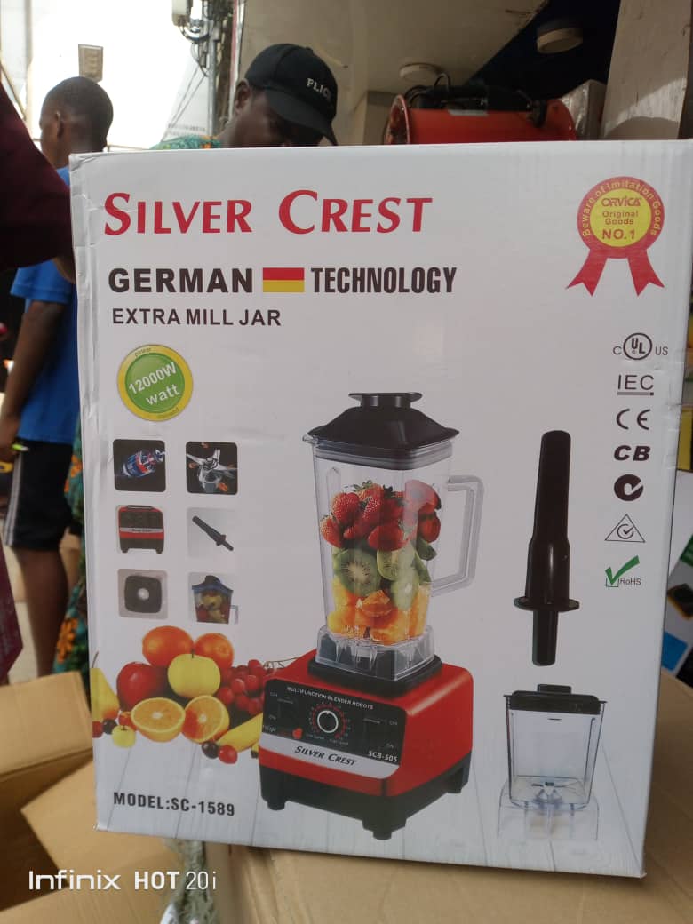 Silver Crest SC-1589: Heavy-Duty Professional Blender & Extra Mill Jar - Image 2