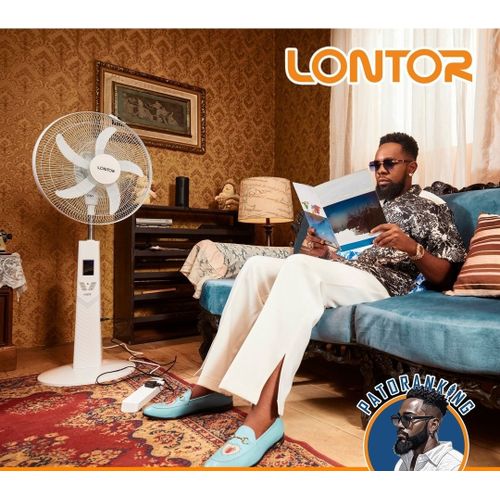 Lontor 18-inch Rechargeable Standing Fan 130hrs Long Life 056-18 - Image 2