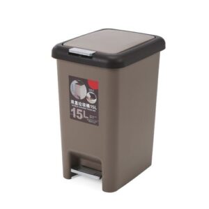 Plastic Pedal Bins Living Room Kitchen Trash Can- 15 Litres