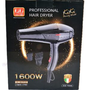 Kiki New Gain Salon Hair Dryer 1600W - With Afro Comb