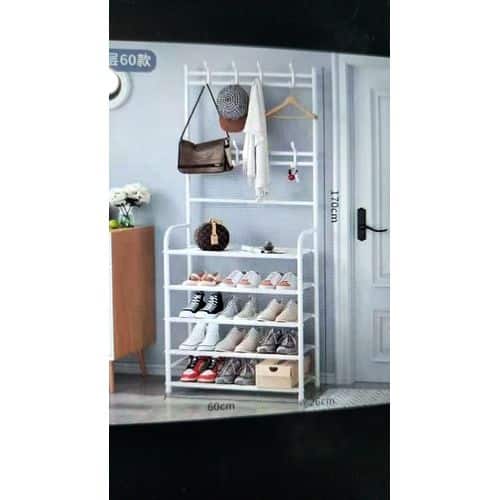 Cloth Hanger With Shoe Rack - Image 3