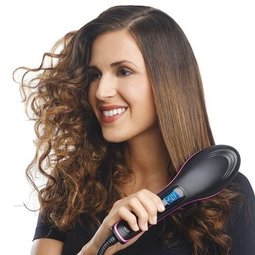 Hot Comb Straightener Blow Hair Dryers Electric Stretcher Brush - Image 3