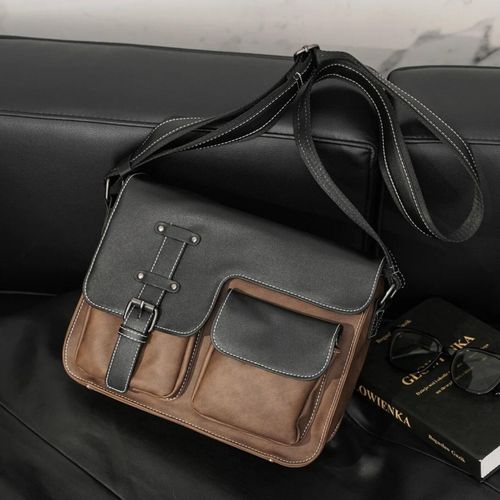 High Quality Fashion Luxury Leather Bags Unisex Bag - Image 4
