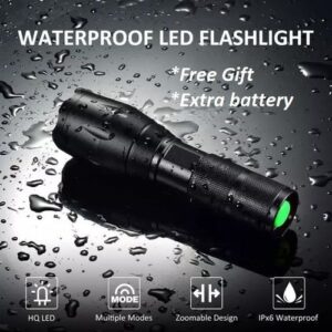 Tactical Security Rechargeable Flashlight - Waterproof
