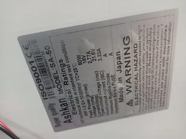 Sunshine Polycrystalline Solar Panel 50W - Image 4