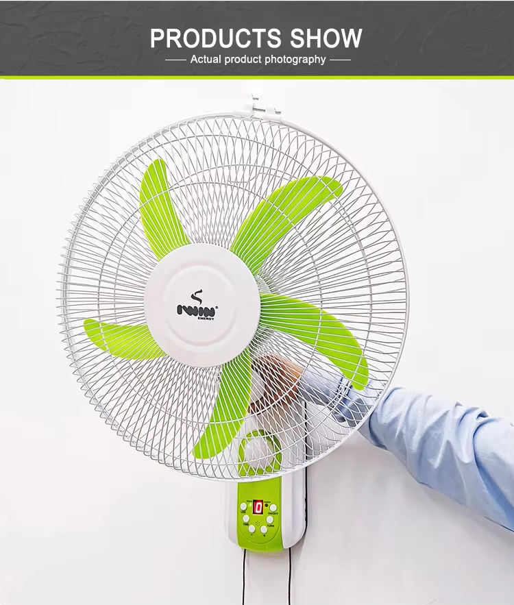 IWIN ENERGY 16inches rechargeable Wall Fan AC/DC - Image 2