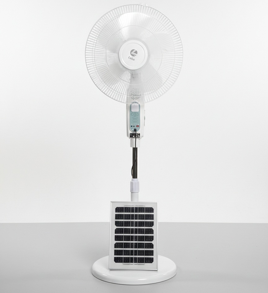 Leko Solar-Powered Rechargeable Standing Fan - Image 2
