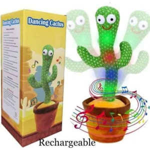 Smart Dancing Talking Cactus for Kids with LED Lights