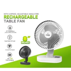 Iwin ENERGY Rechargeable Table Fan