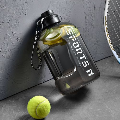 1700ml High Capacity Sports Water Bottle - Black - Image 8