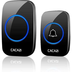 Cacazi Battery Powered Smart Wireless Door Bell (300M)