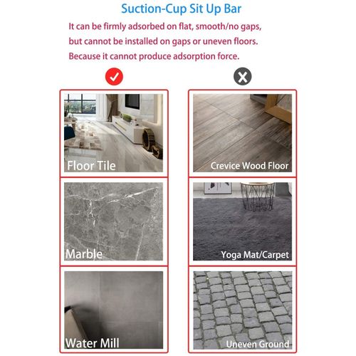 Adjustable Sit Up Bar With Self Suction For Exercise - Image 4