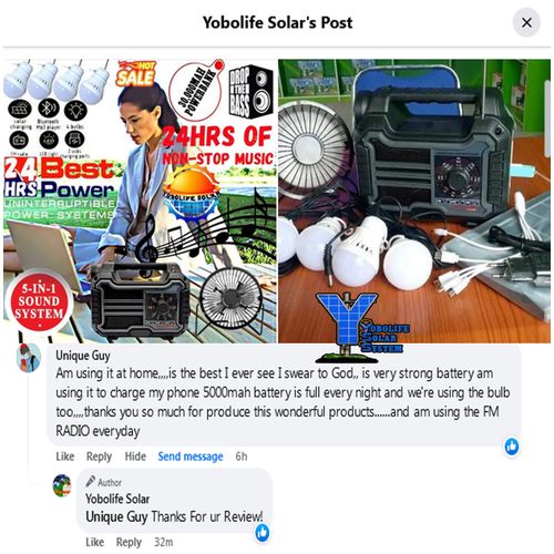 CAFINI 5-in-1 Super Solar Portable Music Woofer, Solar Kit With 4 Bulbs,Solar Panel(BT,FM,TF & MP3) For Home & Office - Image 3