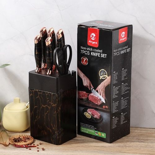 Anti Rust Kitchen Knives - 7pcs Knife Set With Sharpener - Image 4