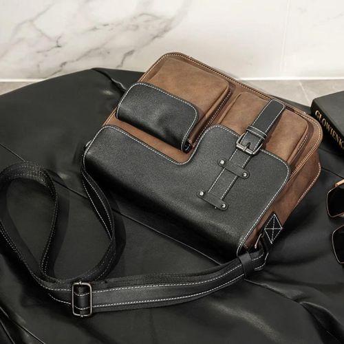 High Quality Fashion Luxury Leather Bags Unisex Bag - Image 3