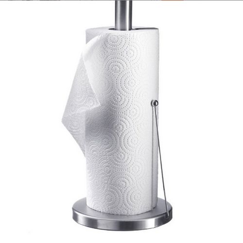 Kitchen Stainless Steel Long Style Tissue Paper Rack - Image 5