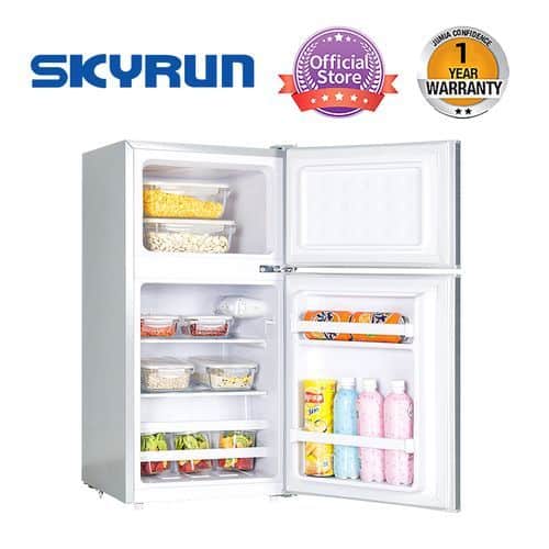 Skyrun 70 Litres Double Door Top Mount Fridge -Silver - Image 2