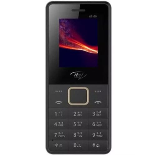 itel 2160 Wireless FM, Bright Torchlight, Call Recorder, Dual SIM Mobile - Black - Image 3