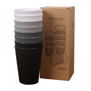 8pcs Multicolored Plastic Cup - Image 2