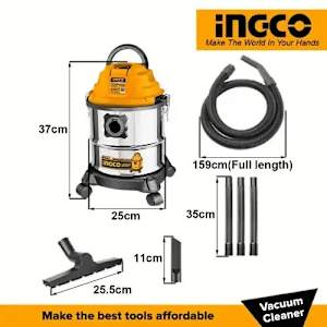 Ingco Wet Dry Vacuum Cleaner - 12L - 1000W