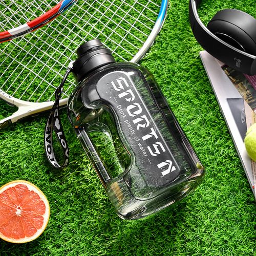1700ml High Capacity Sports Water Bottle - Black - Image 7