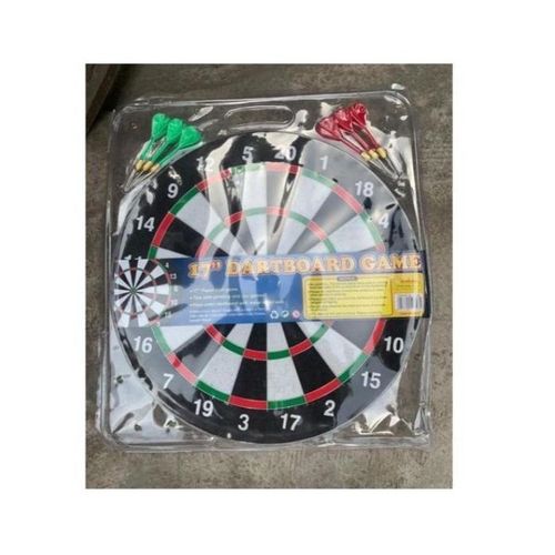 Flocked Dart Board Game With 6 Dart Arrows - Image 2