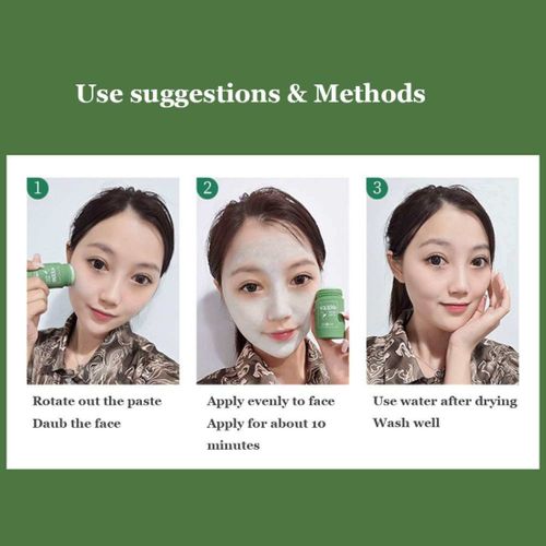 Green Mask Stick Facial Mask For Black Spots And Pimples - Image 6