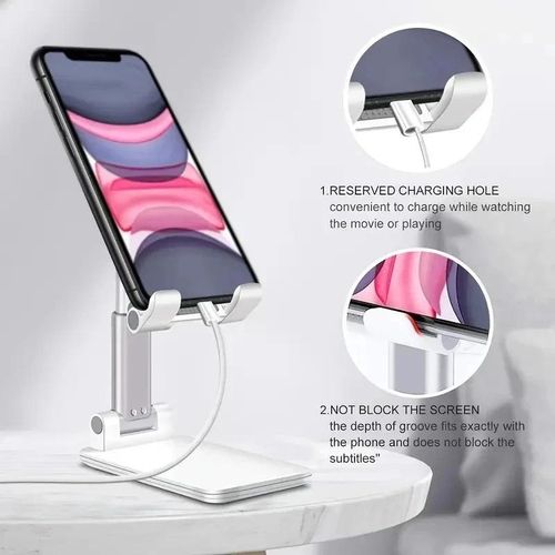 Desk Mobile Phone Holder Stand For Phone Pad Adjustable Desktop Holder Universal Table Cell Phone Stand - Image 3