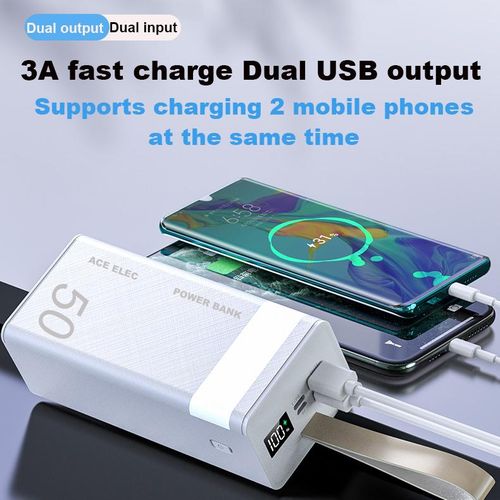 Ace Elec 50000 MAh Power Banks With LED Light Portable Super Fast Charger - Image 5