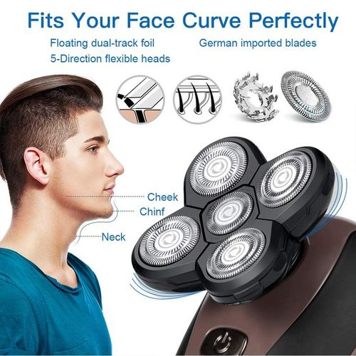 5 In 1 Rechargeable Bald Head Shavers Razors Cordless Hair Clipper Trimmer Groomer - Image 2