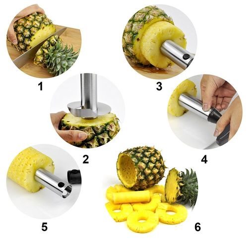 Pineapple Stainless Steel Peeler/Slicer/Cutter - Image 4
