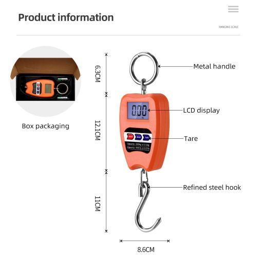 Mini Crane Scale 200kg Weighing Digital Industrial Hanging - Image 3