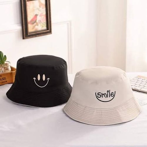 Unisex Double-Sided Reversible Bucket Hat Men Women Fishermen Cap Black-White - Image 3