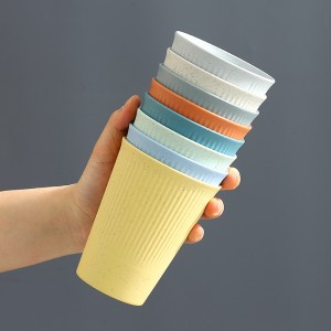 8pcs Multicolored Plastic Cup - Image 3
