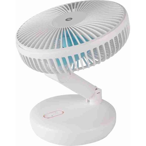 Dp 8000mAh Rotating Rechargeable Fan With LED LightS - Image 2