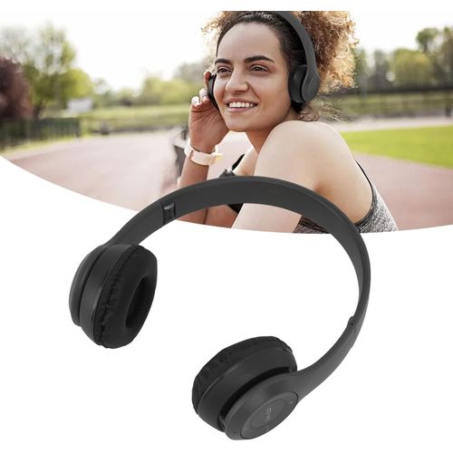 Foldable Bluetooth Wireless Headphones P47 - Black - Image 2