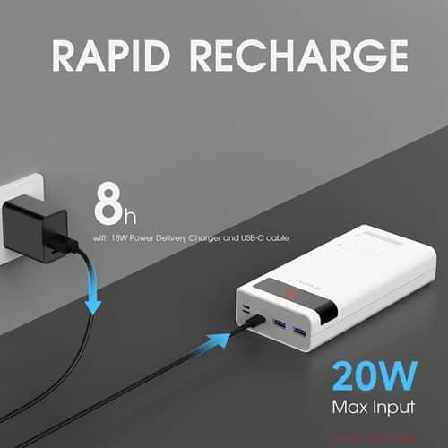 Romoss 30000mAh Power Bank, 22.5W USB C PD20W Fast Charging LED Display - Image 4