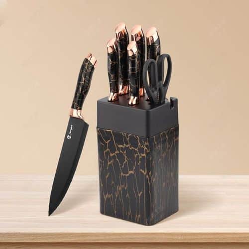 Anti Rust Kitchen Knives - 7pcs Knife Set With Sharpener - Image 3