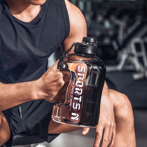 1700ml High Capacity Sports Water Bottle - Black - Image 6