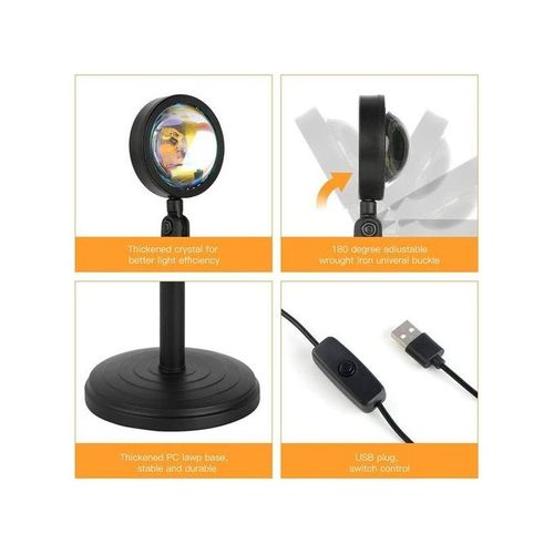 Mythco USB Powered Remote Control 20-Color Sunset Lamp/Projector - Image 5