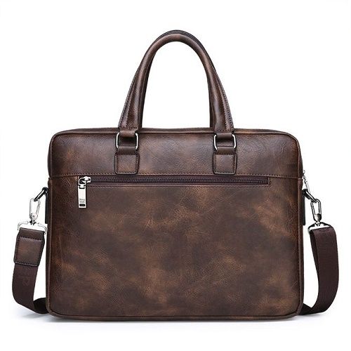 Jeep Buluo New High Capacity Custom Leather Laptop Bag - Image 2