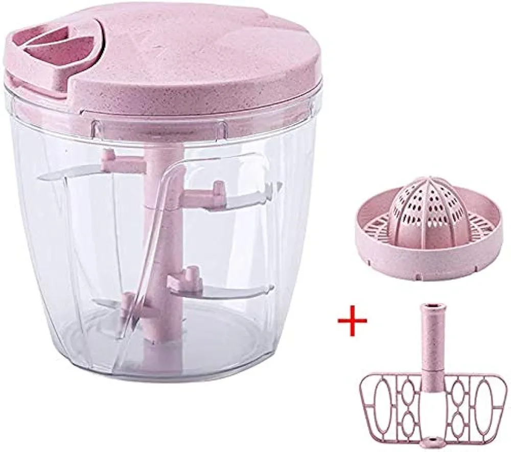 Manual vegetable slicer Drum grater vegetable cutter with cable mincer onion slicer chopper Onion chopper mixing crushing garlic press Meat Chopper - Image 5
