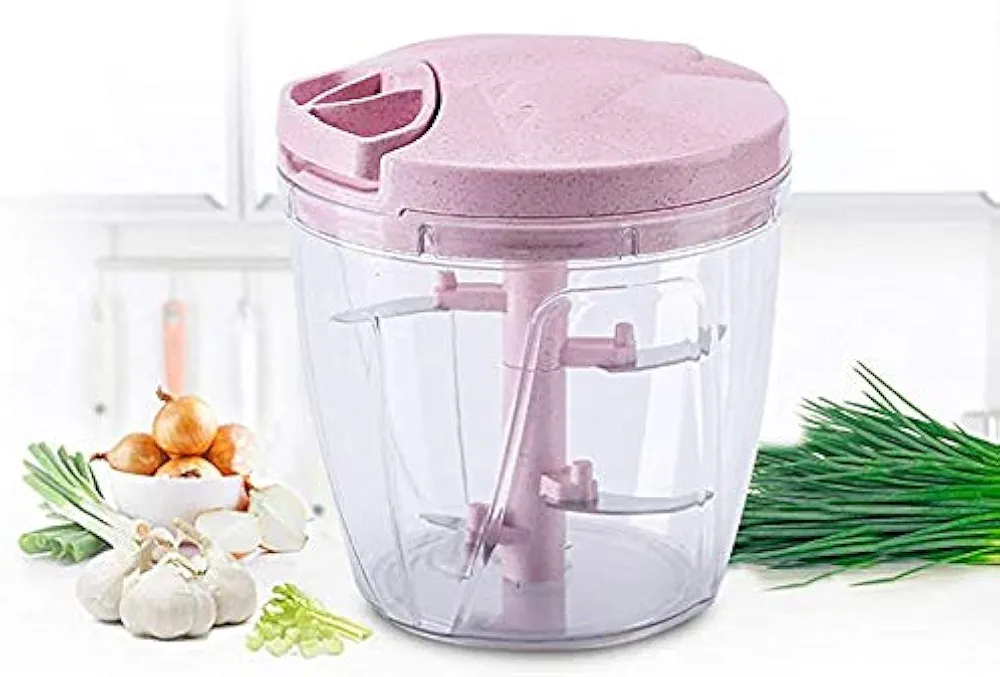 Manual vegetable slicer Drum grater vegetable cutter with cable mincer onion slicer chopper Onion chopper mixing crushing garlic press Meat Chopper - Image 3