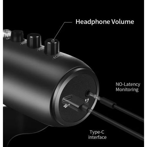 Condenser Microphone USB for Gaming, For PC Computer Streaming, Video Podcasting and Studio Recording - Image 5