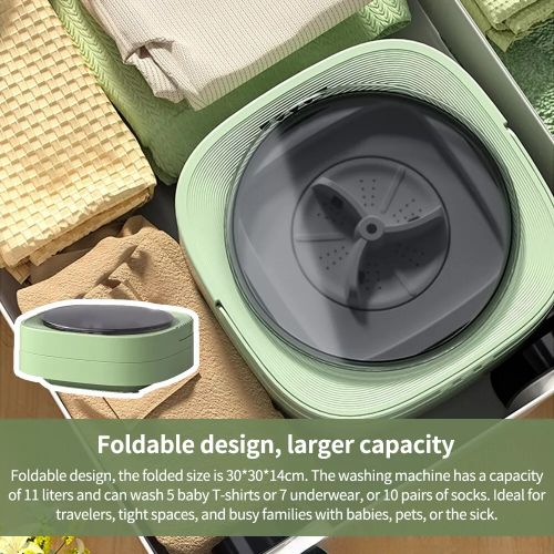 8L Portable Mini Washing Machine, Compact And Foldable - Image 3
