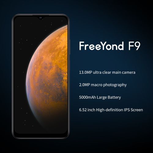 FreeYond F9,2GB+64GB,6.52" Smartphone,4G,5000mAh,Black - Image 3
