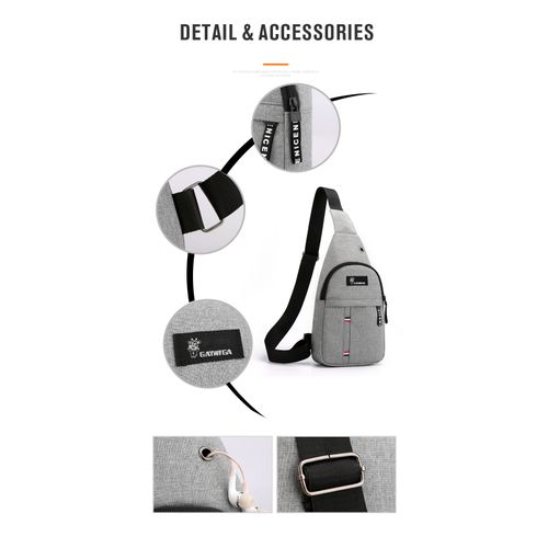 GATWIGA Men Casual Outdoor Travel Crossbody Bag Chest Bag - Image 5