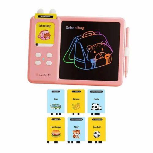 Talking Flash Cards with LCD Writing Tablet Toddlers Learning Educational Toy - Image 4