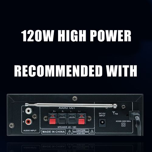 220V/12V 600W Bluetooth HiFi Audio Stereo Power Amplifier - Image 2