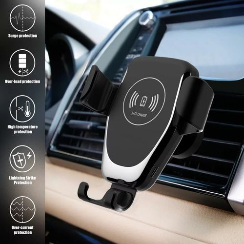 Usa 360° Fast Charging Wireless Charger Phone Mount Holder - Image 2